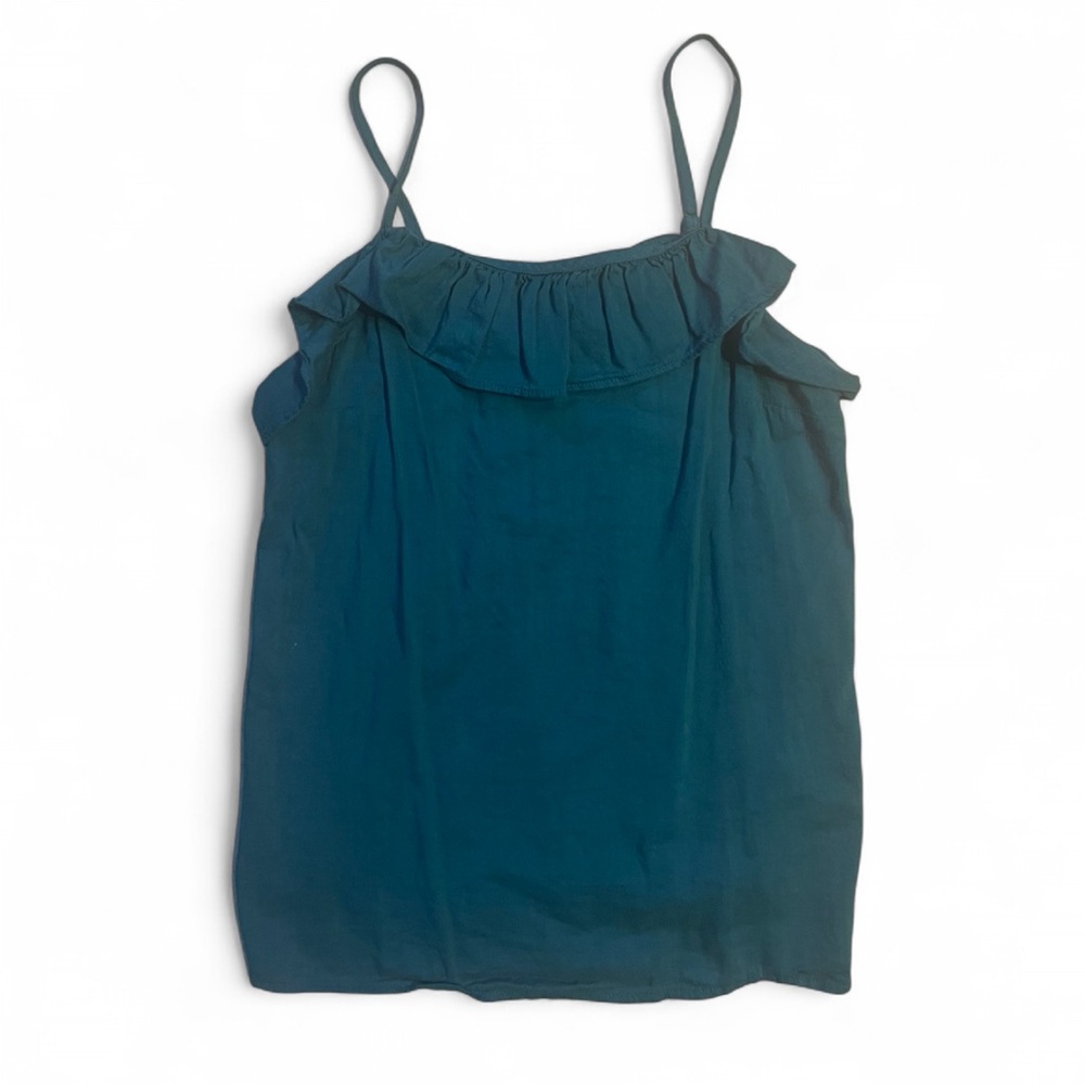 Teal Ruffle Camisole